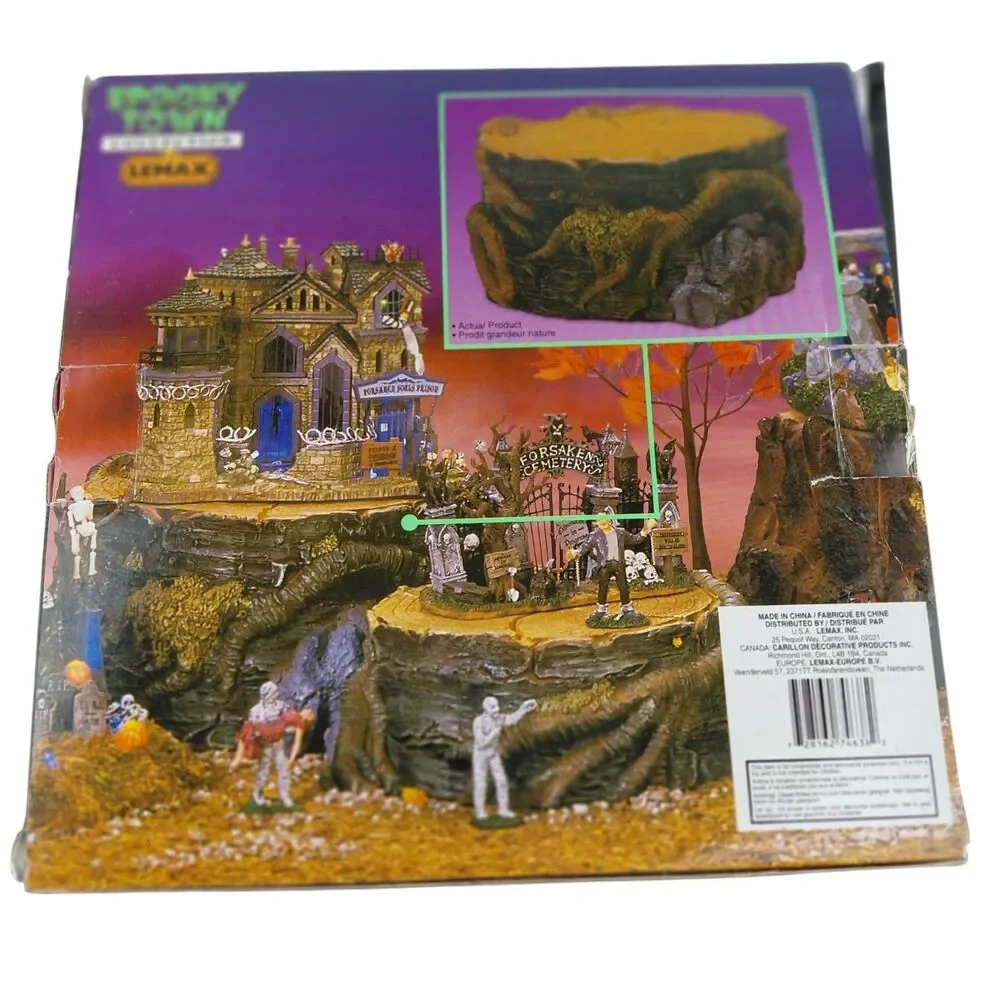 Lemax 74638 Spooky Hollow Tree Trunk Platform Display 2007 Retired Original Box